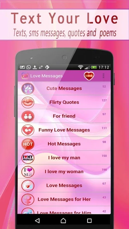 Love Messages for Android - Express Your Love Effortlessly