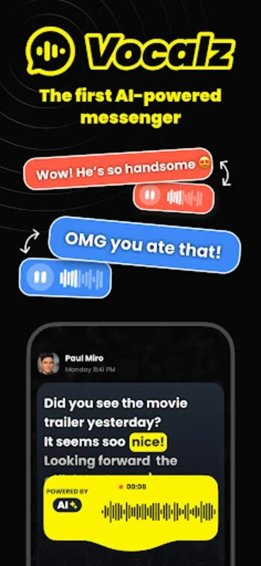 Vocalz for Android: Voice - Driven Messaging with AI