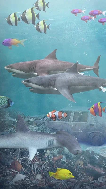 Shark Aquarium for Android - Stunning Underwater Live Wallpaper