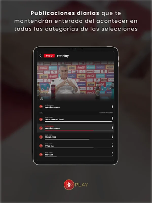 FPF Play for Android - Immersive Peruvian Soccer Experience