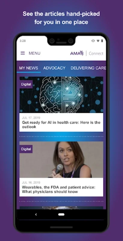 AMA Connect for Android: Empowering Medical Pros