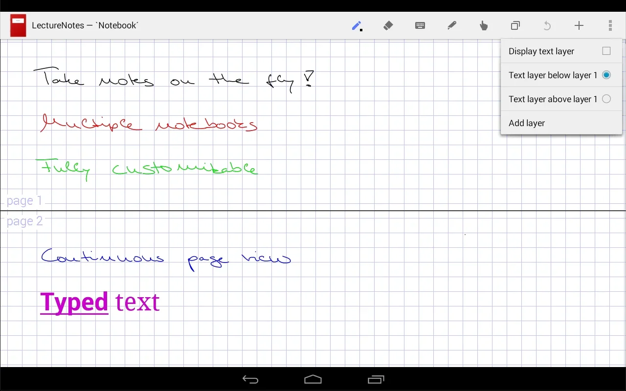 LectureNotes (Trial Version) for Android - Organize Your Notes