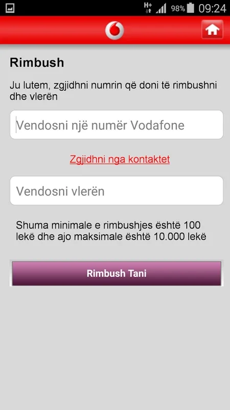 My Vodafone (AL) for Android - Manage Mobile Services Easily