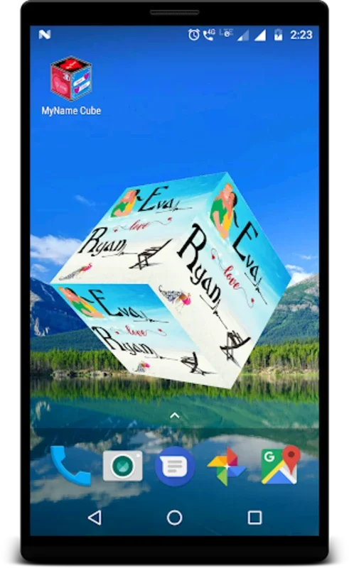 MyName Cube for Android - Customize Your Screen with 3D Name Cube