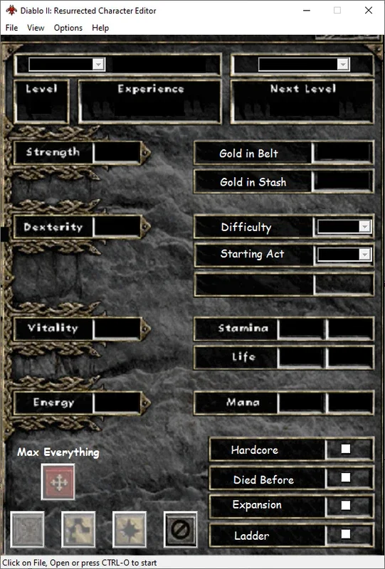 Diablo II Character Editor for Windows - Customize Your Characters