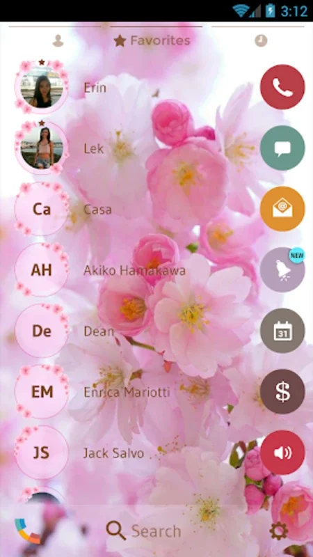 Theme Dialer Love Sakura for Android - Enhance Your Phone