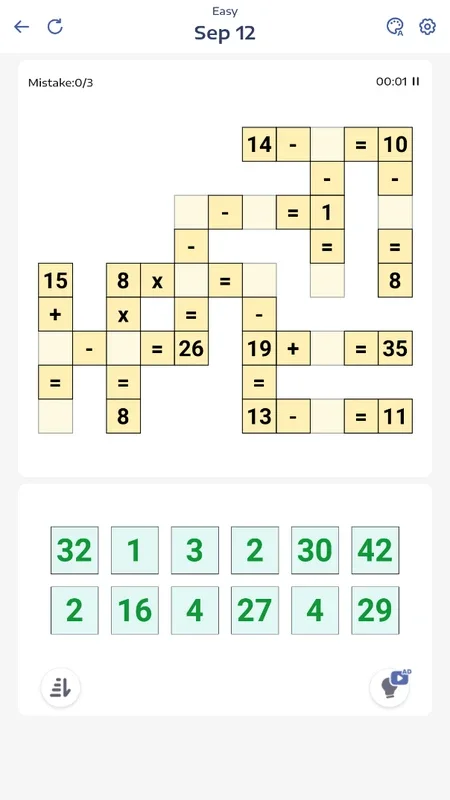 Cross Math for Android: Engaging Math - Based Puzzles