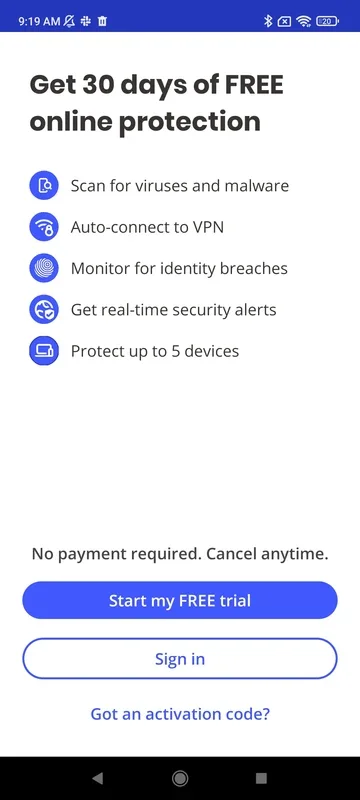 McAfee Security: Antivirus VPN for Android - No Download Needed