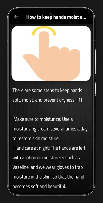 Recipes for Moisturizing Hands for Android - Hand Care App