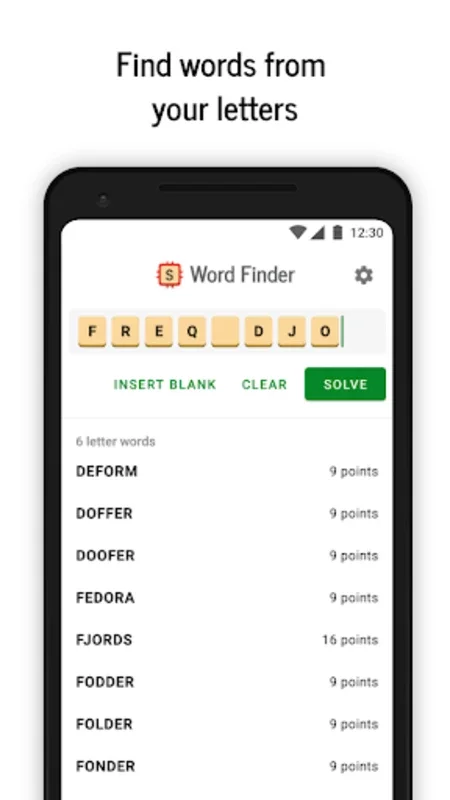 Word Finder for SCRABBLE: Chea - Enhance Android Scrabble Play