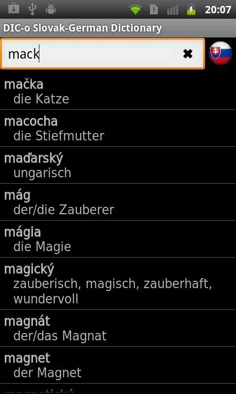 DIC-o Slovak-German for Android: Comprehensive Offline Dictionary