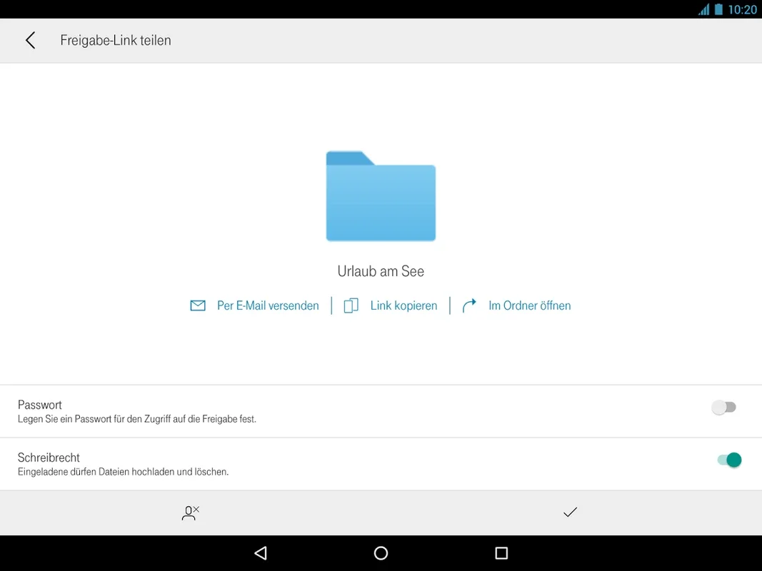 MagentaCLOUD for Android: Secure Cloud Storage