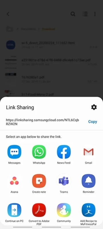 Samsung Link Sharing for Android - Fast File Sharing