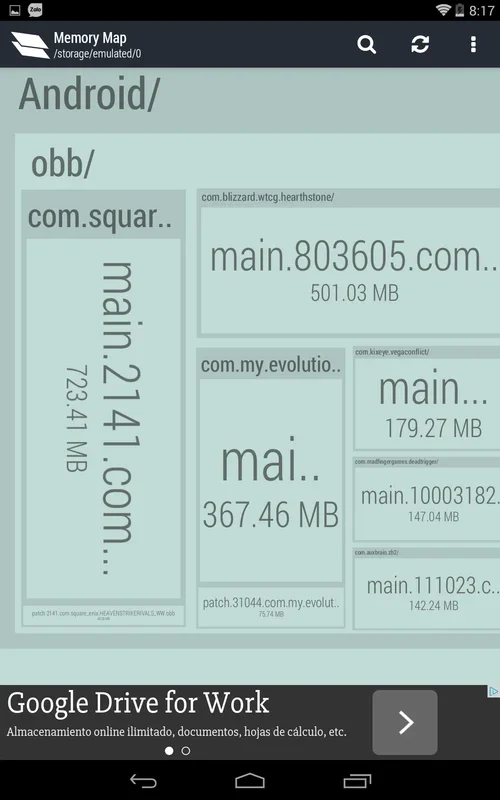 Memory Map for Android - Manage and Visualize Memory