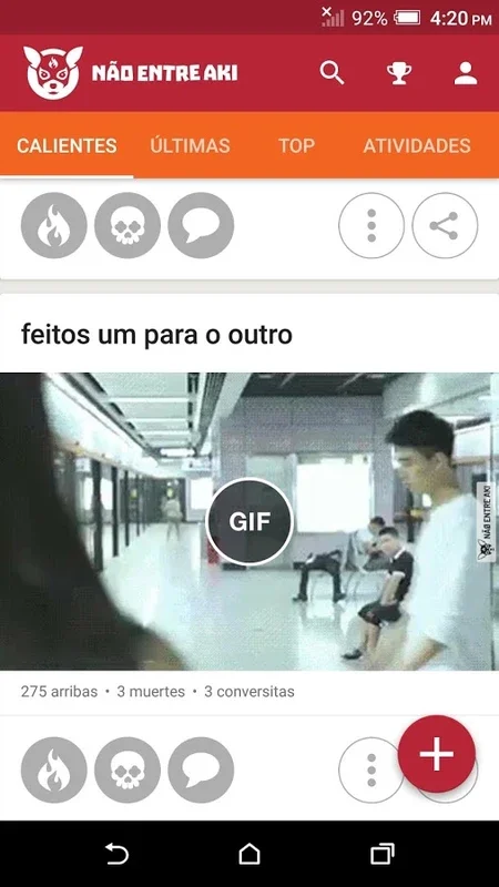 Não Entre Aki for Android - Endless Memes & Jokes