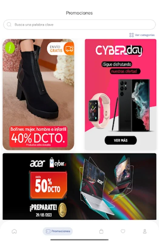 CyberApp for Android - Navigate E-commerce Sales in Chile