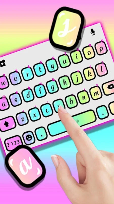 Colorful Laser Theme for Android - Customizable Keyboard