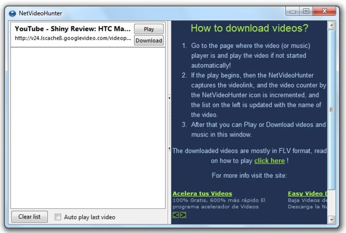 NetVideoHunter for Windows - Download and Save Videos Offline