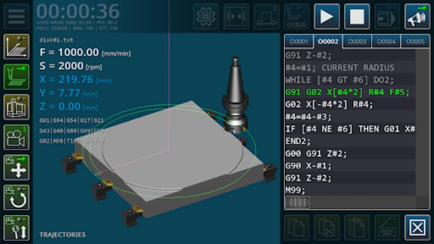 CNC Milling Simulator for Android - Ideal for Learning CNC Milling