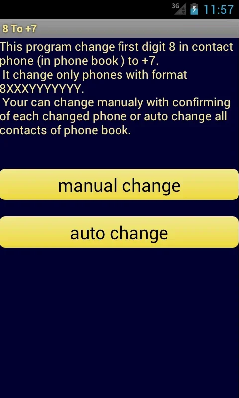 8 To +7 for Android - Convert Phone Numbers Easily