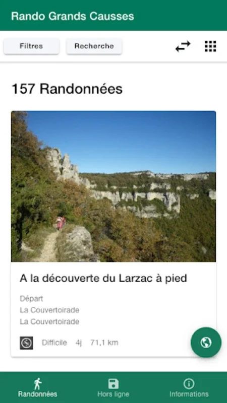 Rando Grands Causses for Android: Seamless Hiking Experience