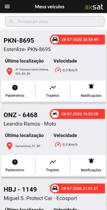 AXSAT for Android: Advanced Vehicle Fleet Tracking