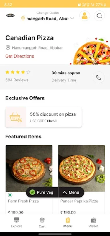 Canadian Pizza - Hot & Fresh for Android: Quick Pizza Orders