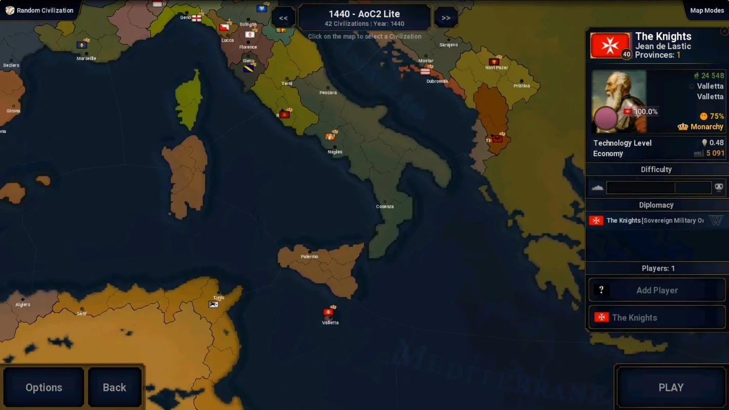 Age of History II - Lite on Android: A Captivating Grand Strategy Game