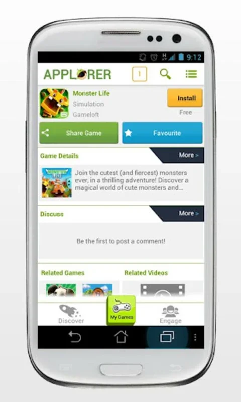 Applorer: Find Best FREE Games for Android - Discover Top Games