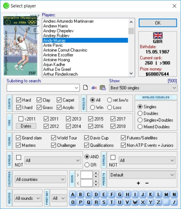 OnCourt for Windows - The Ultimate Tennis Info App