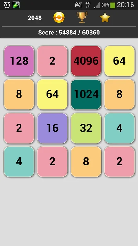 Game 2048 for Android - Engaging Puzzle Experience