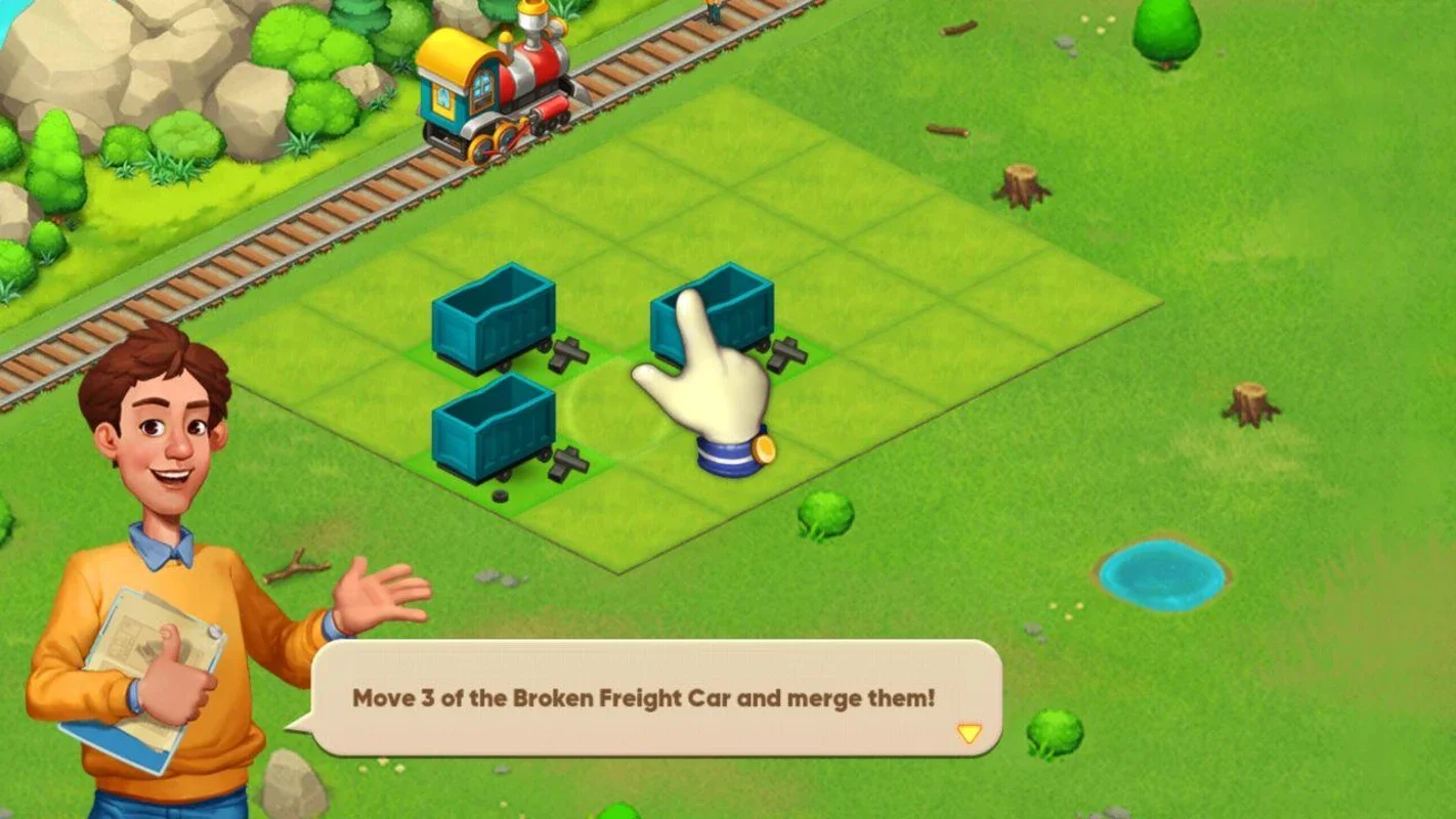 Merge Train Town for Android - Engaging Train Game