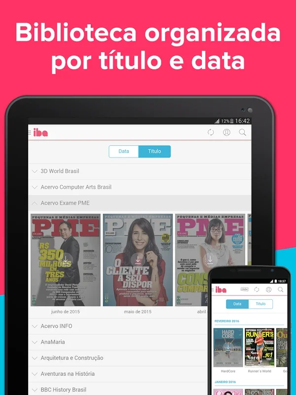 iba revistas for Android - Rich Content App