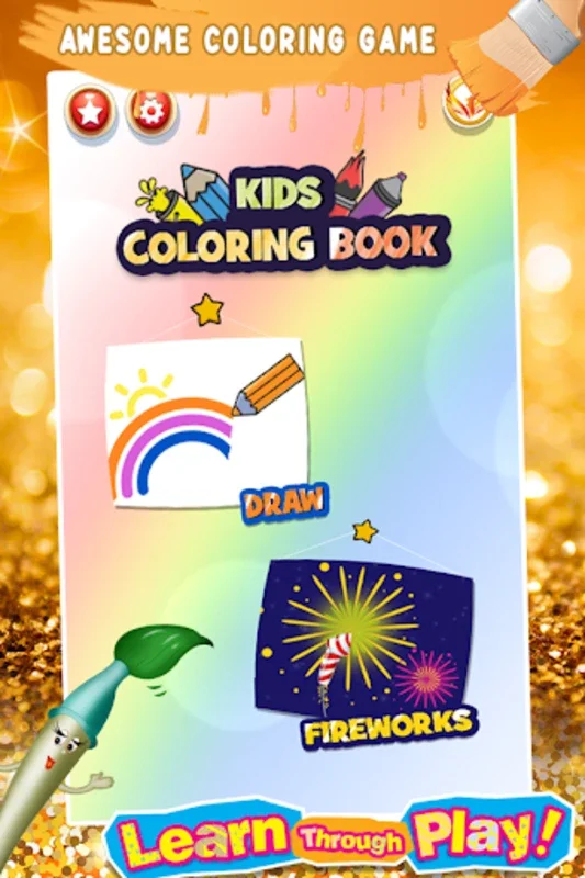 Glitter Number & ABC Coloring for Android - Fun and Educational Coloring for Kids