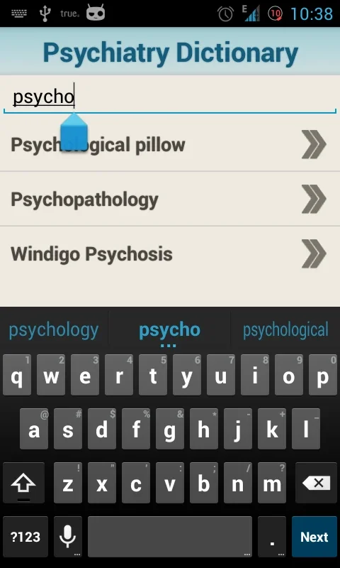 Psychiatry Dictionary for Android: Offline Aid for Students