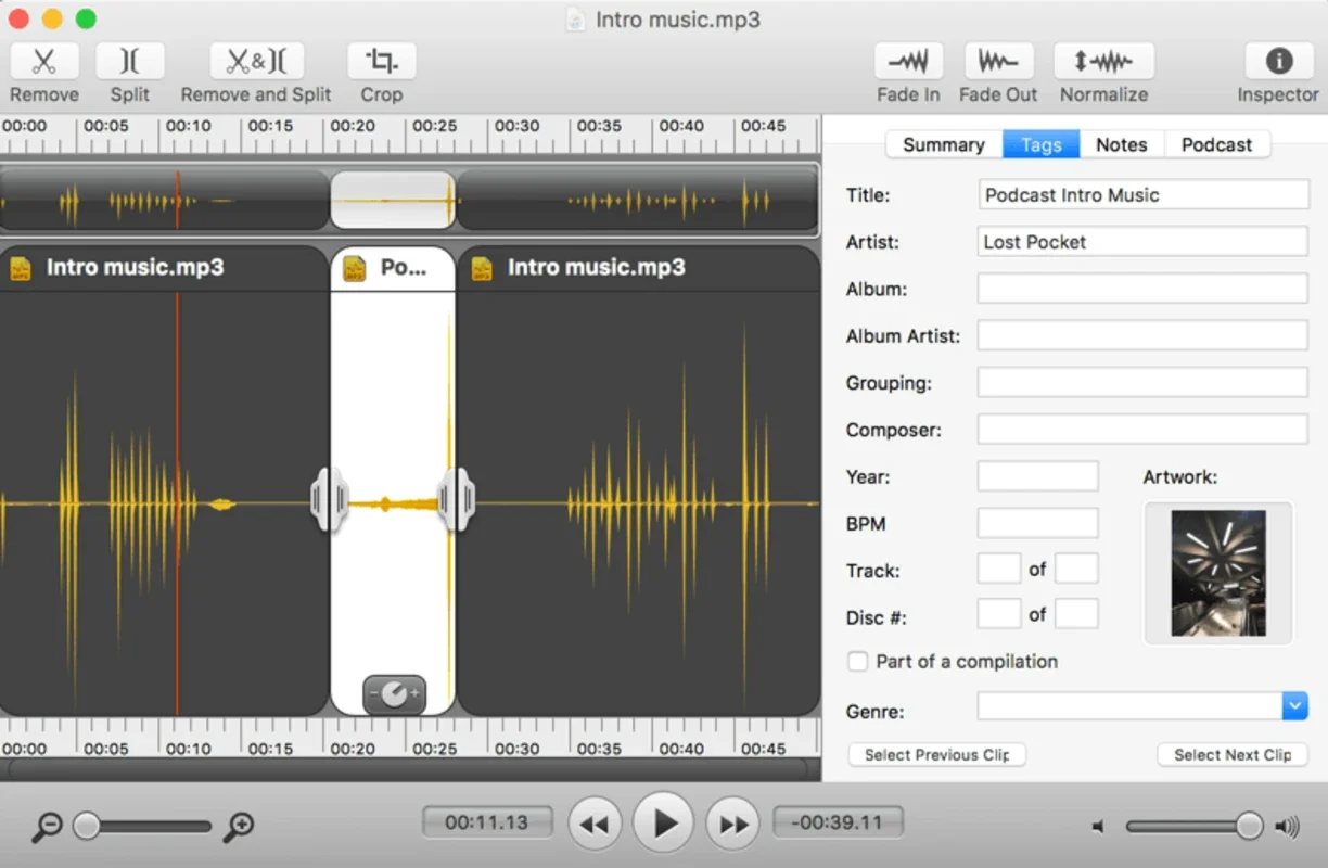 Fission for Mac - A Free Audio Editing Tool