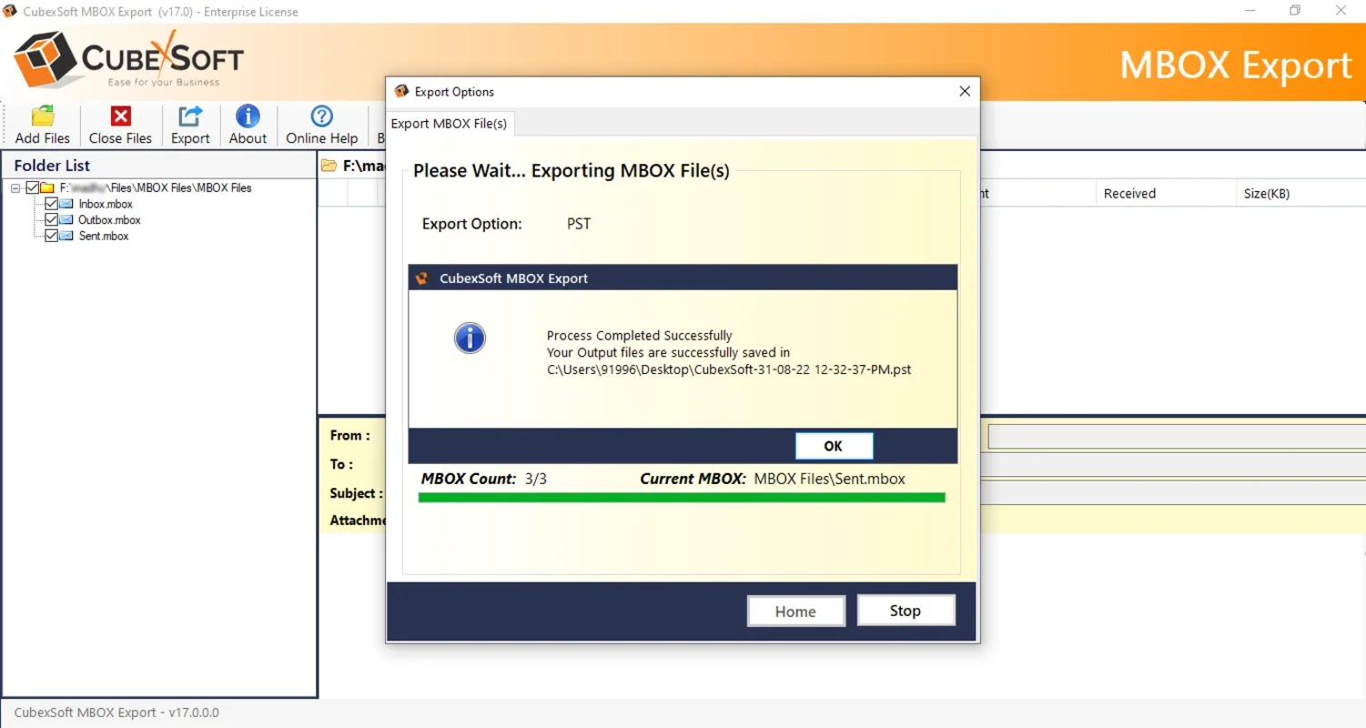 CubexSoft MBOX Converter for Windows: Convert MBOX Files Easily