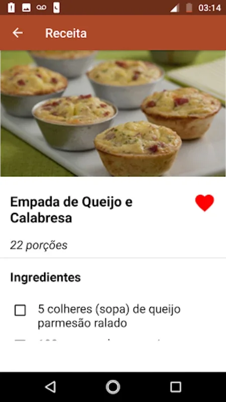 Receitas de Salgados for Android - Delicious Snack Recipes