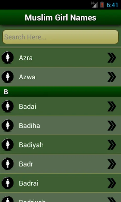 Islamic Baby Names & Meanings for Android - Rich Name Database