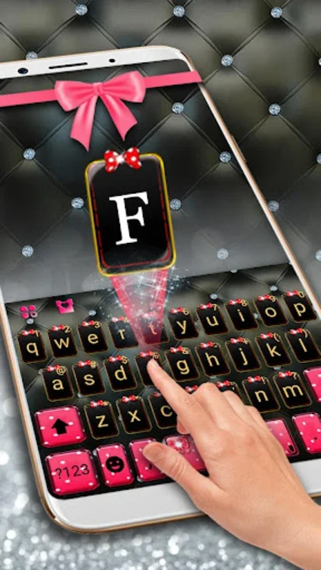 Luxury Bowknot Keyboard Theme for Android - Enhance Typing