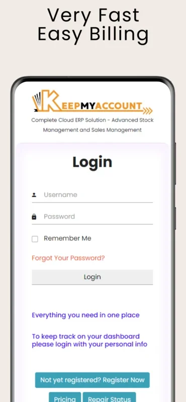 KeepMyAccount Web for Android: Streamline Your Business