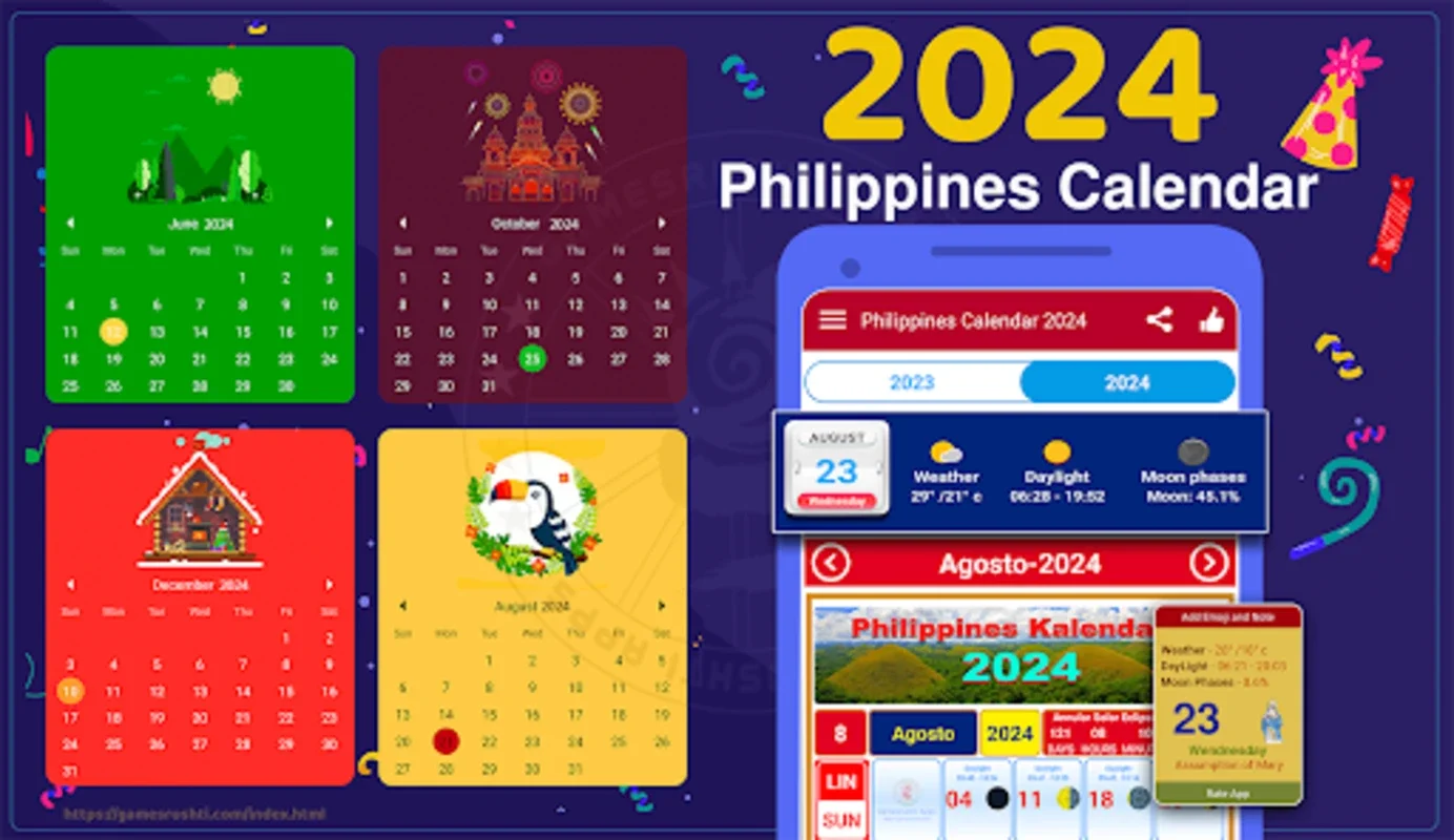 Philippines Calendar 2023 for Android - Organize Your Year