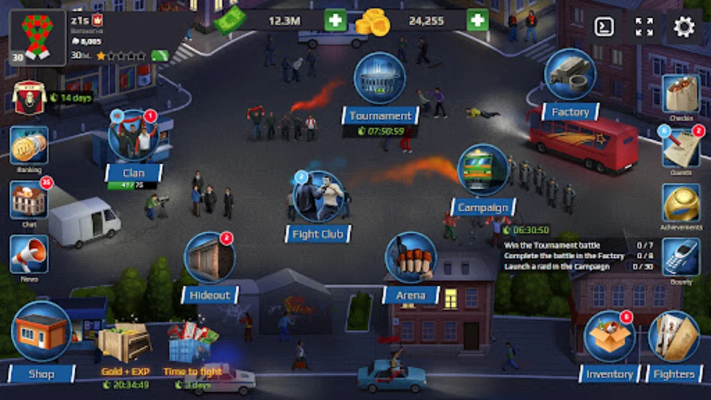 Gang Wars on Android - Strategic Combat and Hero Customization