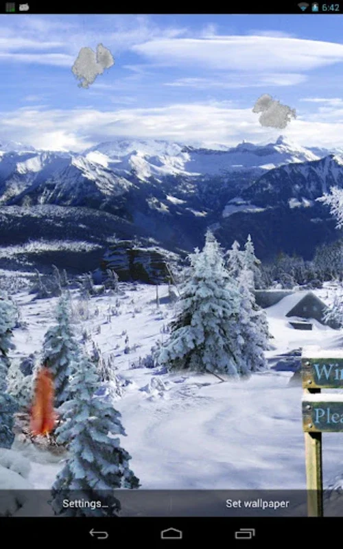 Winter Snow Live Wallpaper for Android - Serene Winter Scene