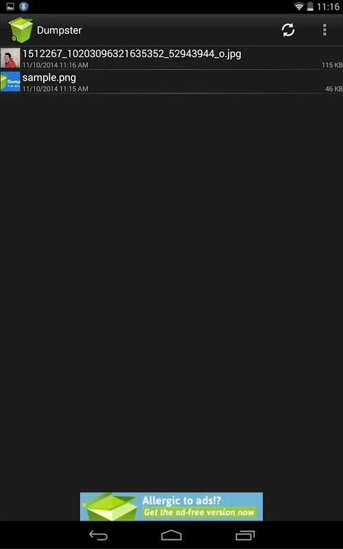 Dumpster - Recycle Bin: Recover Deleted Files on Android