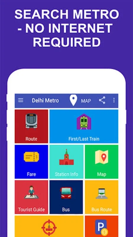 Delhi Metro Route Map And Fare for Android - Offline Navigation