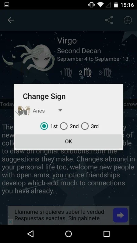 My Horoscope for Android - Empowering Daily Horoscope Insights