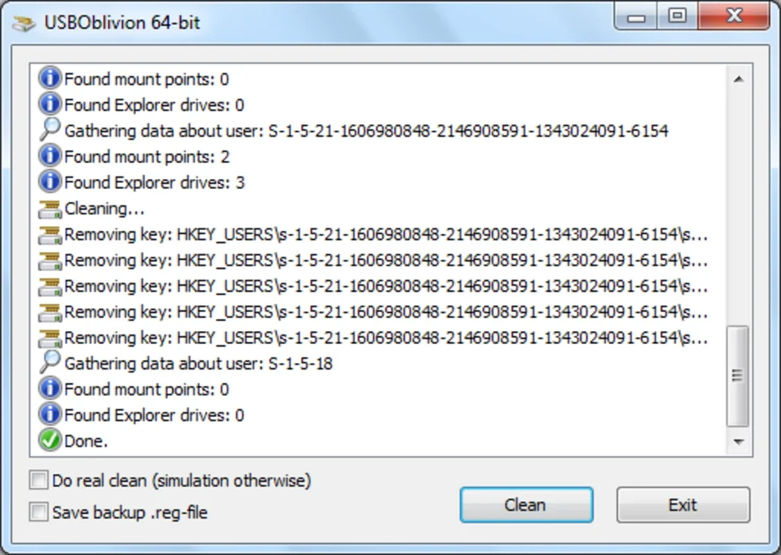 USB Oblivion for Windows - Erase USB Traces