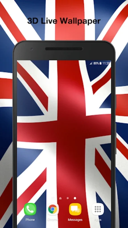 British Flag Live Wallpaper for Android - Patriotic Display