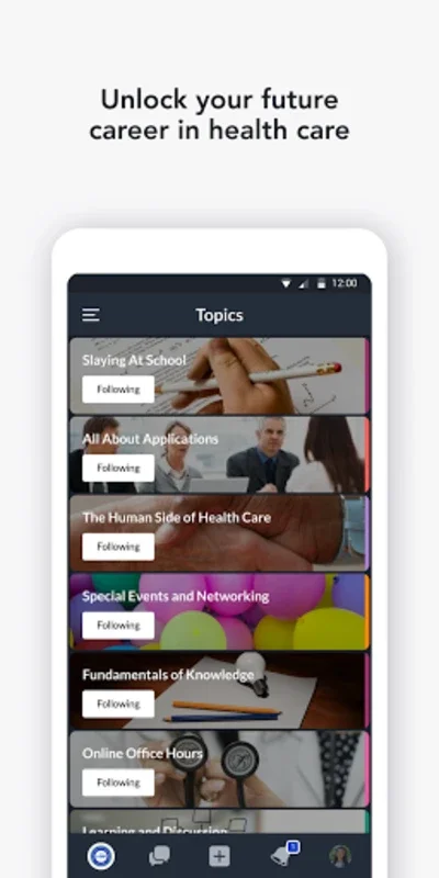 AMP Honors for Android - Unlock Your Healthcare Career